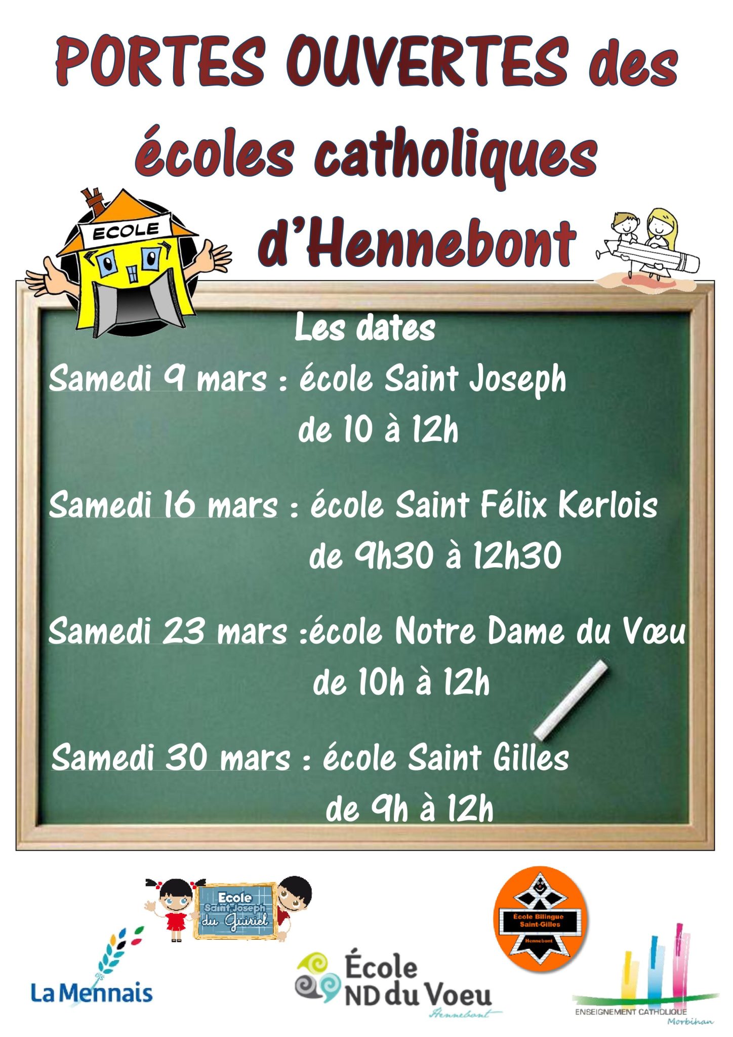 Portes Ouvertes des écoles catholiques d Hennebont Ecole Primaire